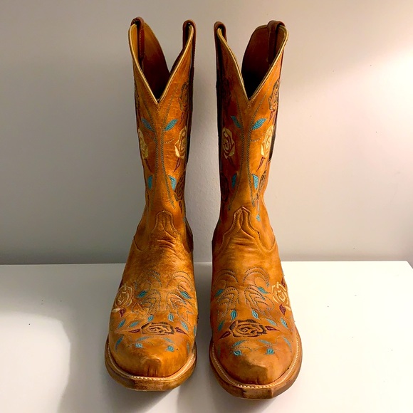 Women’s Hand Embroidered Lucchese Classic Size 8.5 US (39 EU) Cowboy Boots - Picture 8 of 12